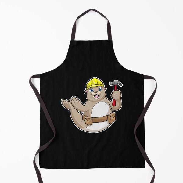 Item preview, Seal as Carpenter with Hammer & Hat designed and sold by Snabdesign84.