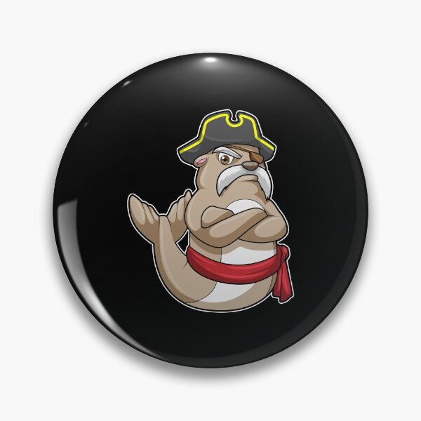 Item preview, Seal as Pirate with Pirate hat designed and sold by Snabdesign84.