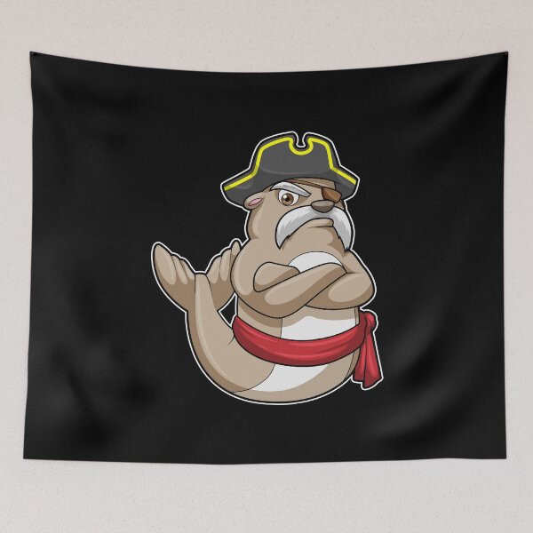 Item preview, Seal as Pirate with Pirate hat designed and sold by Snabdesign84.