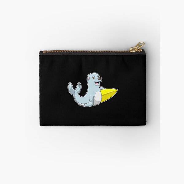 Item preview, Seal at Surfing with Surfboard designed and sold by Snabdesign84.