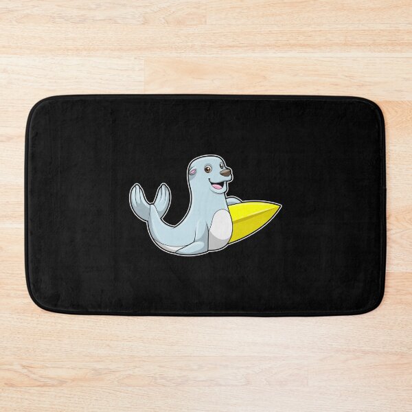 Item preview, Seal at Surfing with Surfboard designed and sold by Snabdesign84.