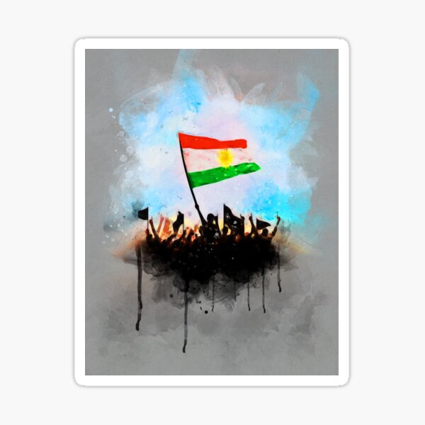 Kurdistan Flagge Sticker