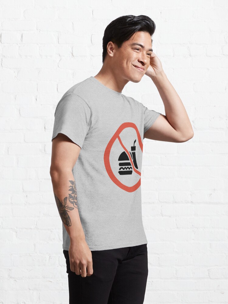 Thumbnail 5 of 7, Classic T-Shirt, No Food or Drink designed and sold by Claudiocmb.