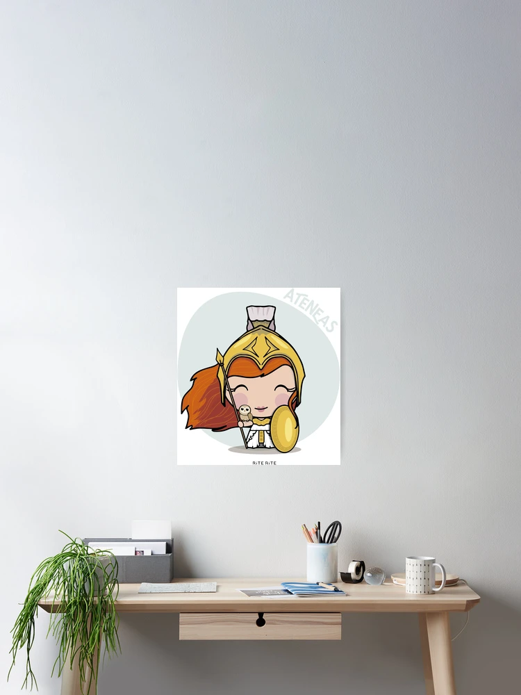 Imagen 2 de 3, Póster con la obra Ateneas, diseñada y vendida por Rite-Rite.