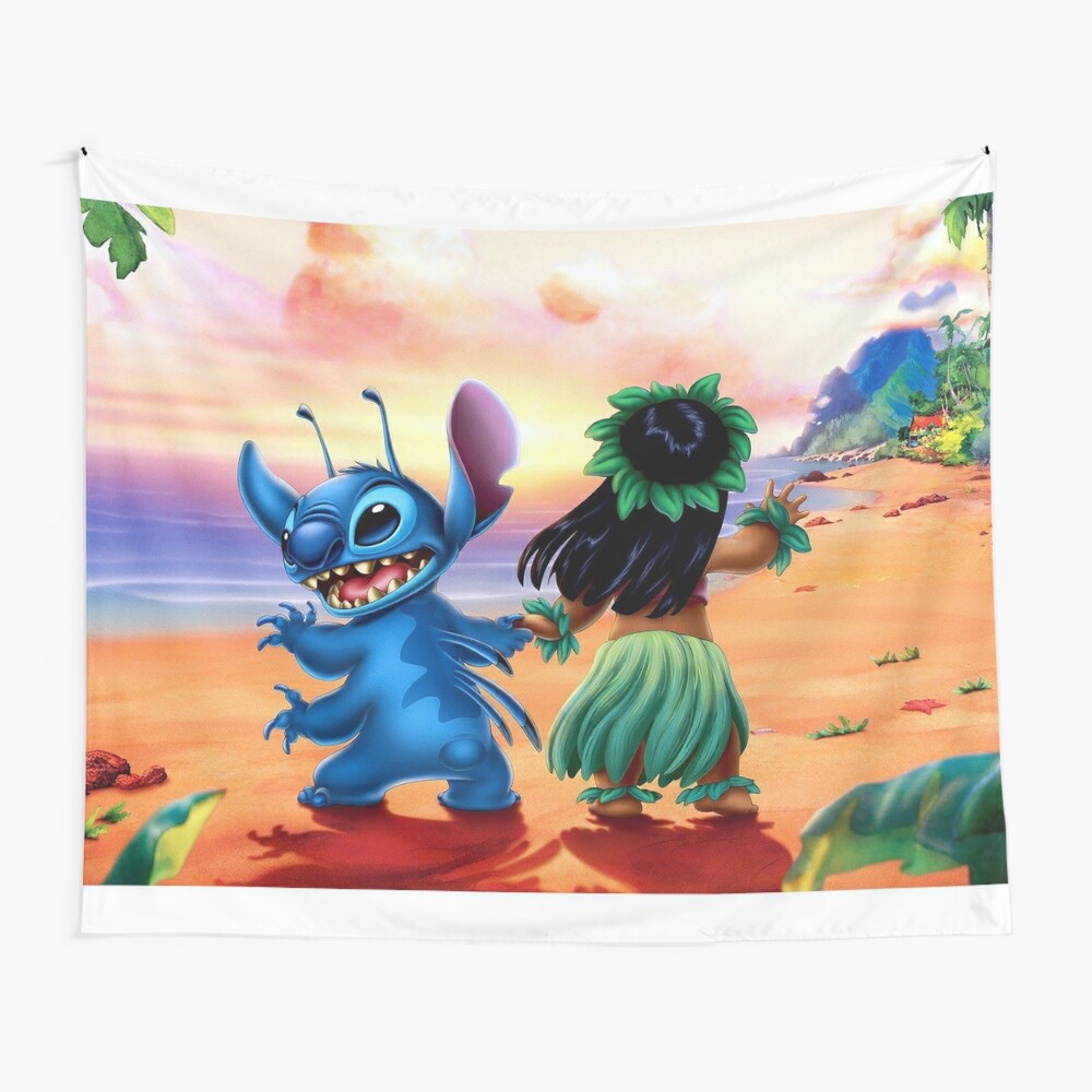 Disney Tapestry Wall Hanging Lilo & Stitch Wall Decor Tapestry