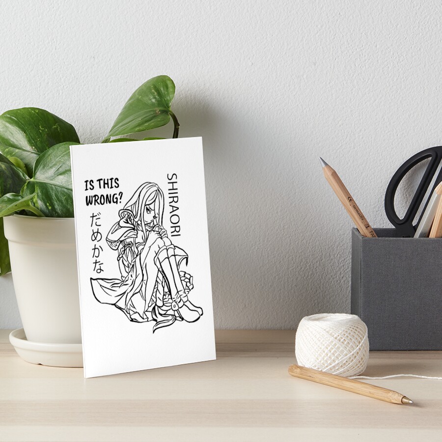 "So I'm a Spider, So What? Human Form Shiraori White" Art Board Print ...
