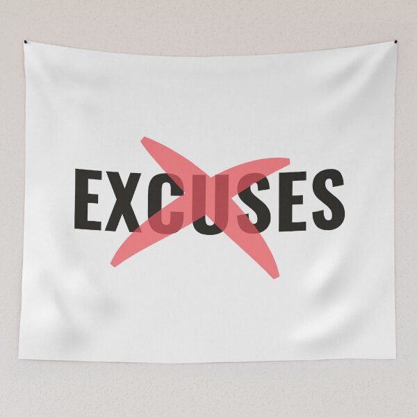Item preview, No hay excusas designed and sold by Rooie Dries.