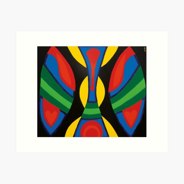 Butterfly Modern Art Colourful Art Print