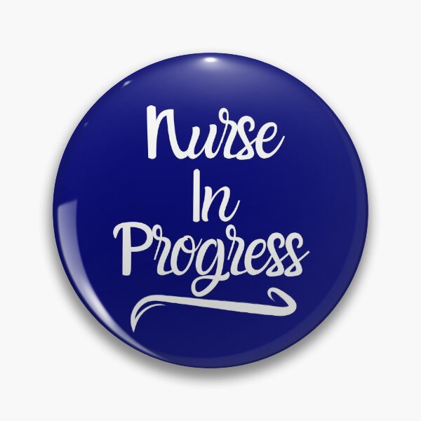 Item preview, nurse in progress quote - nurse gift/present (white/grey)  designed and sold by PickaSticka.