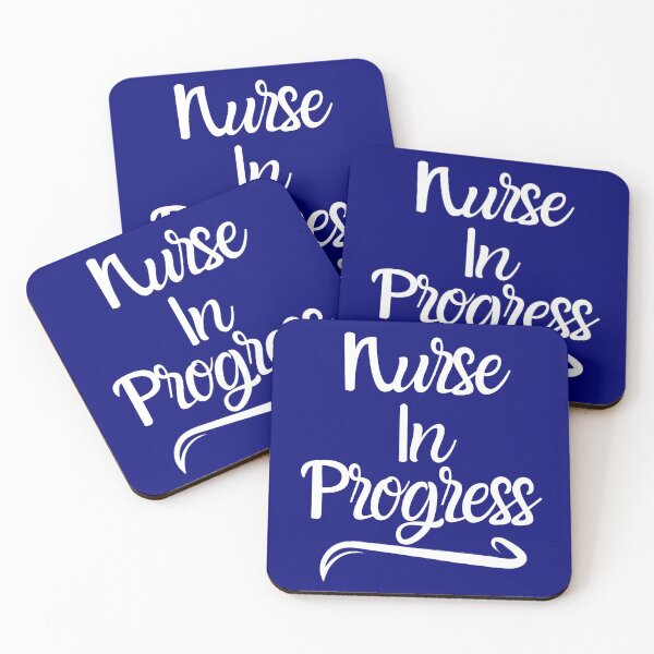 Item preview, nurse in progress quote - nurse gift/present (white/grey)  designed and sold by PickaSticka.