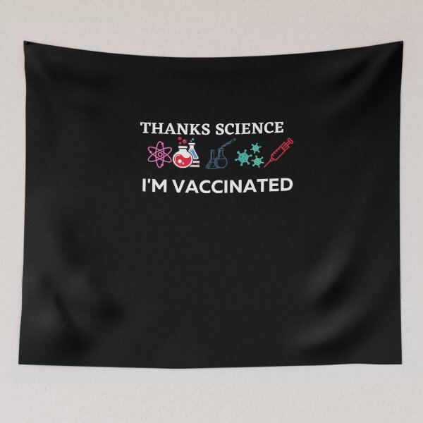 Item preview, Pro-vaccination I'm Vaccinated Thanks Science T-Shirt designed and sold by SukanyaShop.