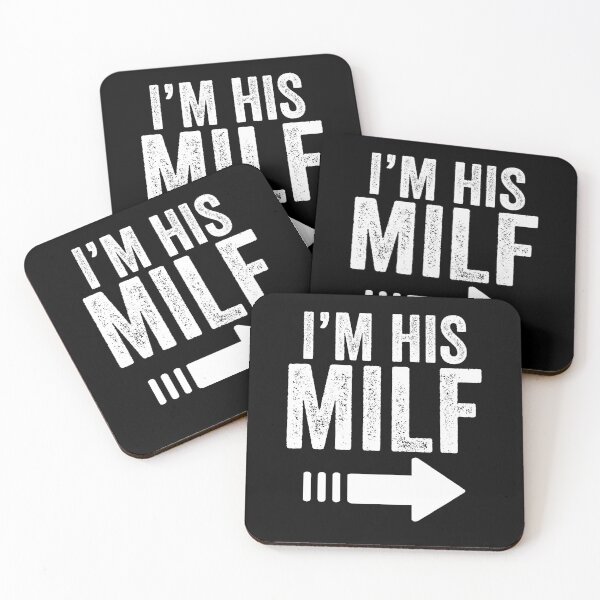Item preview, I'M HIS MILF with Arrow - Married Groom and bride - Husband and Wife Humor designed and sold by NewDayDesigns.
