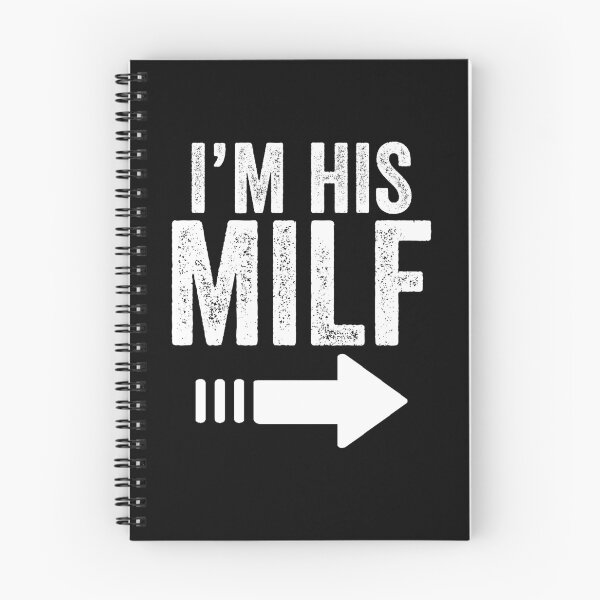 Item preview, I'M HIS MILF with Arrow - Married Groom and bride - Husband and Wife Humor designed and sold by NewDayDesigns.
