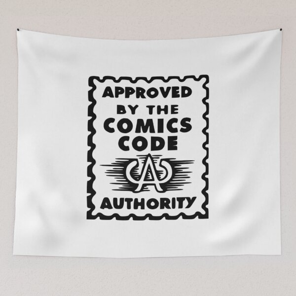 Item preview, Comic Book Code Authority Seal Black designed and sold by anghelapparel.