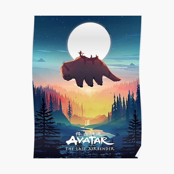 avatar the last airbender: Appa Fly Poster