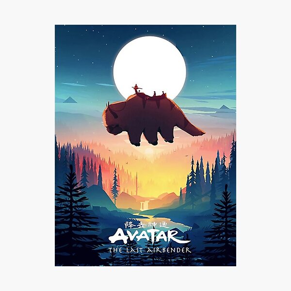 avatar the last airbender: Appa Fly Photographic Print