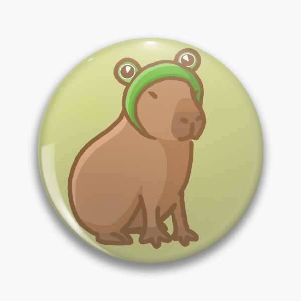 Item preview, Coco the Capybara Frog Hat designed and sold by KatiaMart.