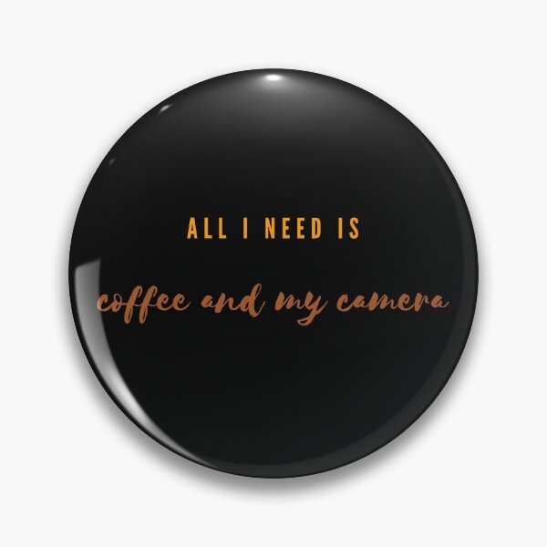 Item preview, All i need is coffee and my camera Typography designed and sold by MANCREAT.