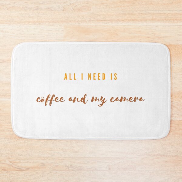 Item preview, All i need is coffee and my camera Typography designed and sold by MANCREAT.