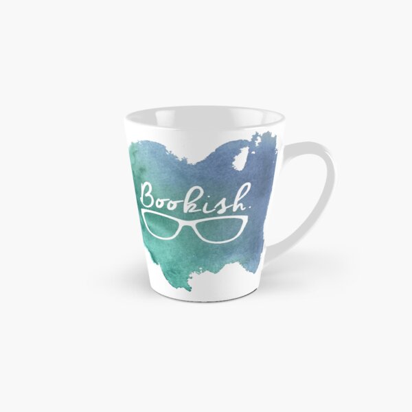 Bookish (blue watercolour) Tall Mug