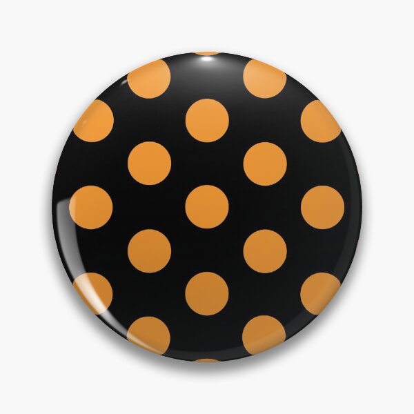 Item preview, Medium ORANGE & BLACK POLKA DOTS designed and sold by RachelMacht.