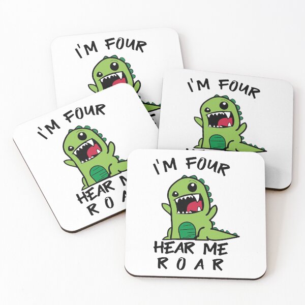 Item preview, I'm Four Hear Me Roar designed and sold by Gift For You.