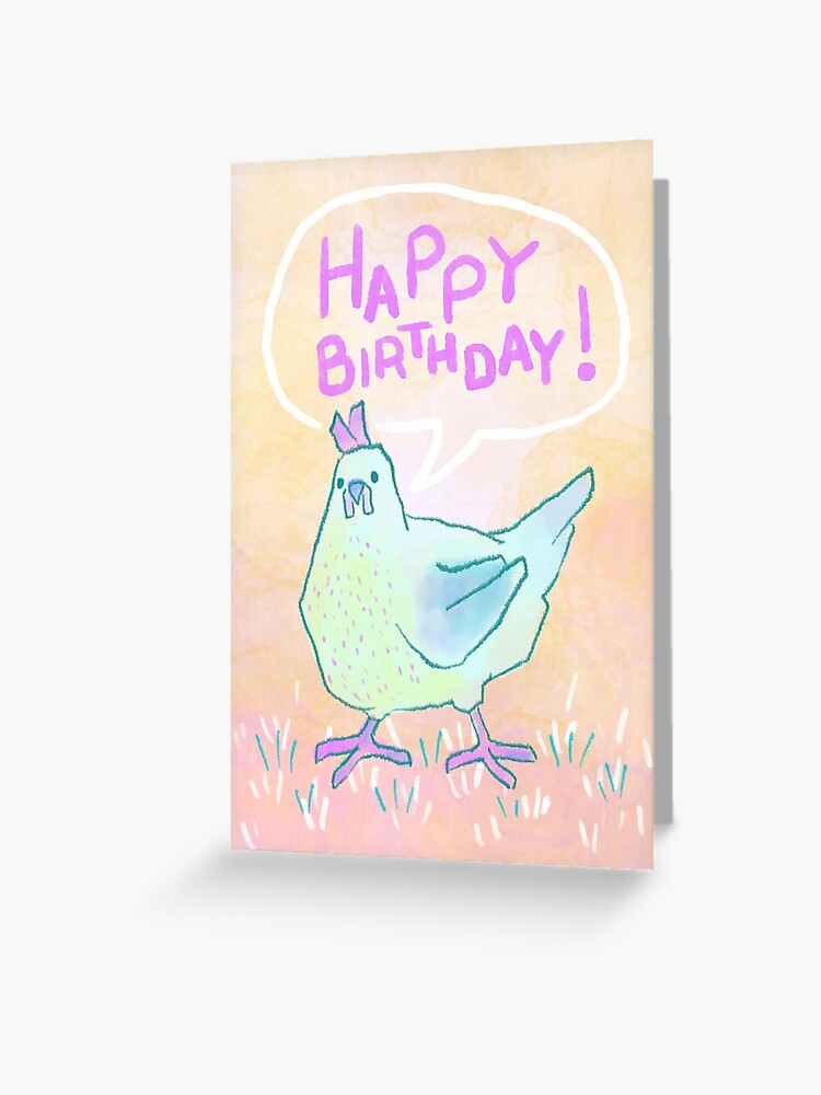 Tarjetas de felicitación «Feliz cumpleaños pollo» de arianis11 | Redbubble