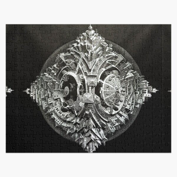 Tetrahedral Planetoid, by M.C. Escher Jigsaw Puzzle