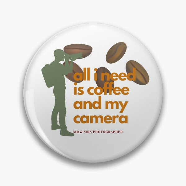 Item preview, All I need is my coffee and camera Mr & Mrs Photographer designed and sold by MANCREAT.