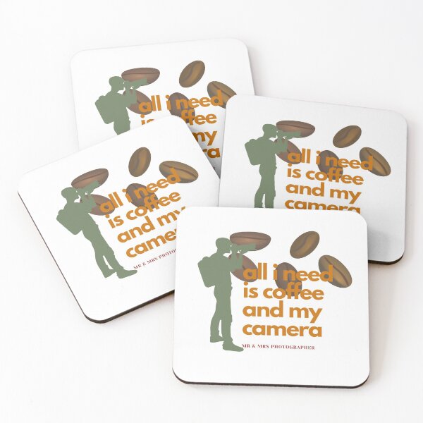 Item preview, All I need is my coffee and camera Mr & Mrs Photographer designed and sold by MANCREAT.