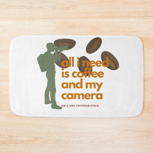 Item preview, All I need is my coffee and camera Mr & Mrs Photographer designed and sold by MANCREAT.