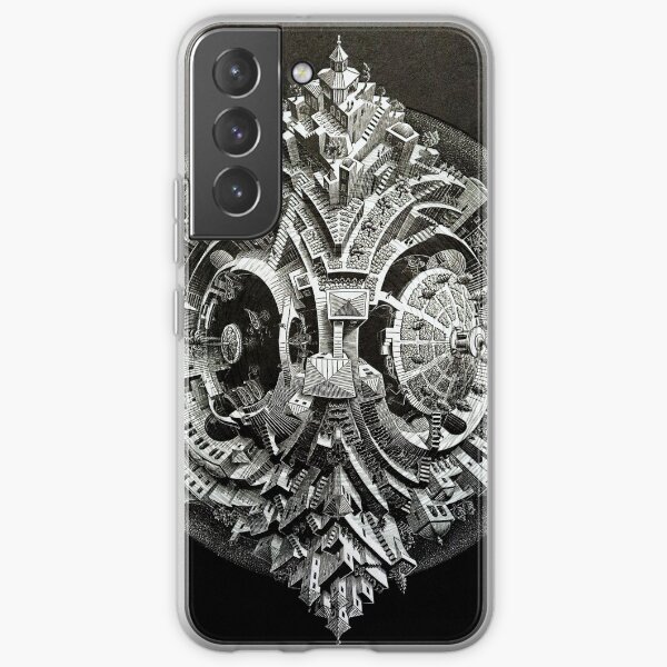 Tetrahedral Planetoid, by M.C. Escher Samsung Galaxy Soft Case