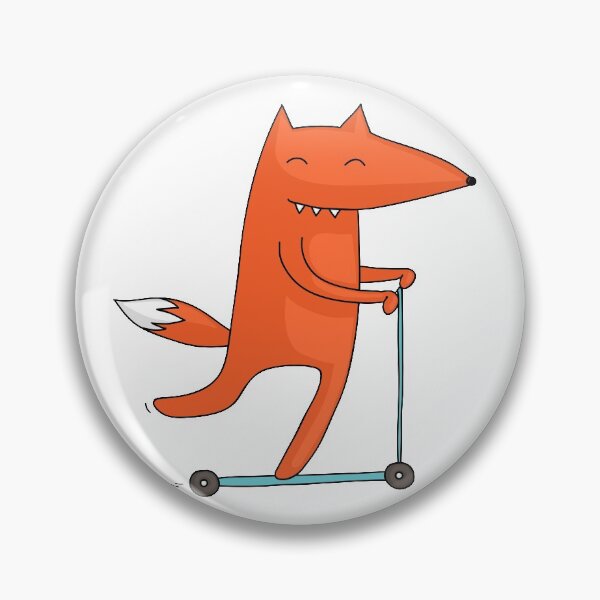 Item preview, Funny fox riding a push scooter designed and sold by zsooofija.