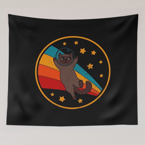 Item preview, Cute Vintage Burmese Cat Retro Space Cat designed and sold by JokeGysen.