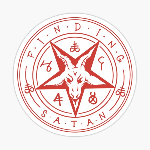 Baphomet Red Sigil Sticker