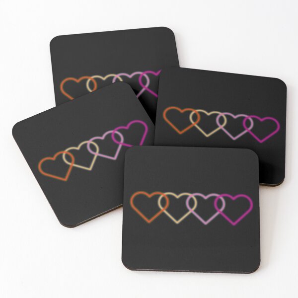 Item preview, Subtle Lesbian Hearts Flag designed and sold by hclliish.