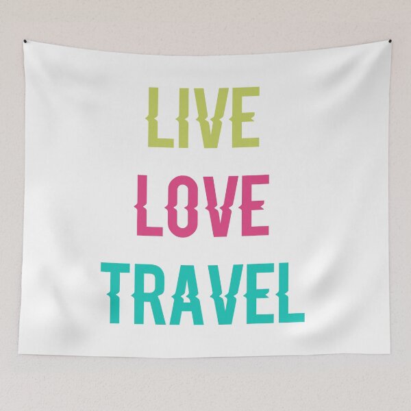 Item preview, live love travel designed and sold by THE OTAKU SHOP.