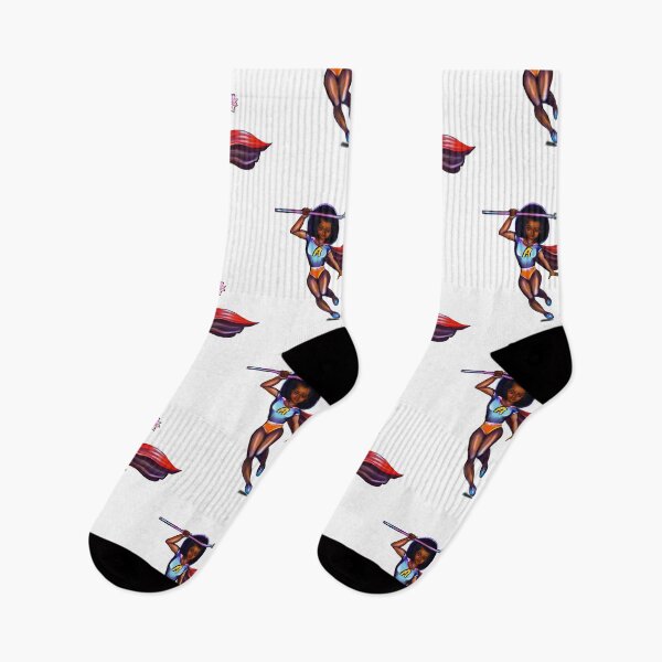 Item preview, Black anime superhero girl from space with red cape ! beautiful  black girl with Afro hair, brown eyes, Cherry pink lips and dark brown skin. Hair love ! designed and sold by Artonmytee.