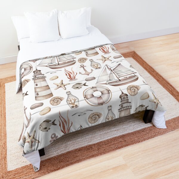 Sea life, marine pattern Comforter