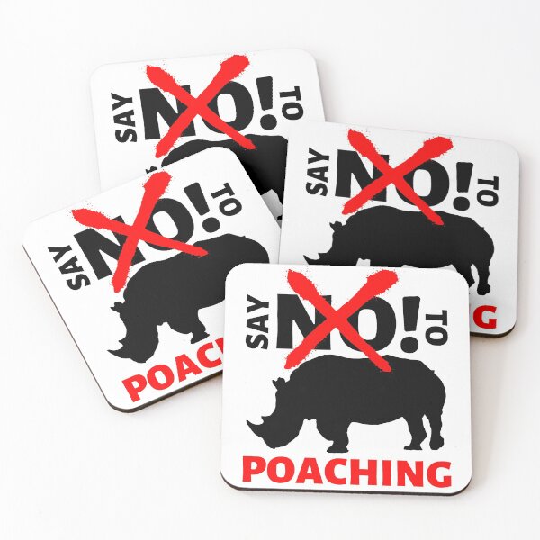 Item preview, say NO! to rhino poaching designed and sold by InsaneCorner.