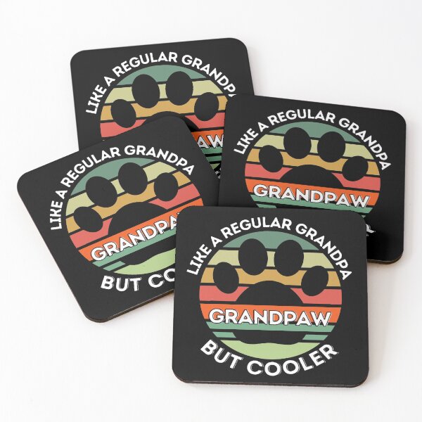 Item preview, Retro Grand Paw Like A Regular Grandpa But Cooler (white text) designed and sold by CaitU.