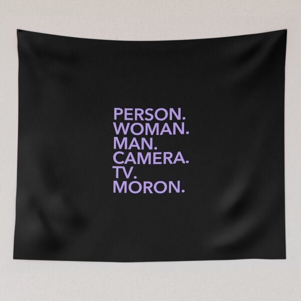 Item preview, Person Woman Man Camera Tv Moron Lavender designed and sold by merystowe1.