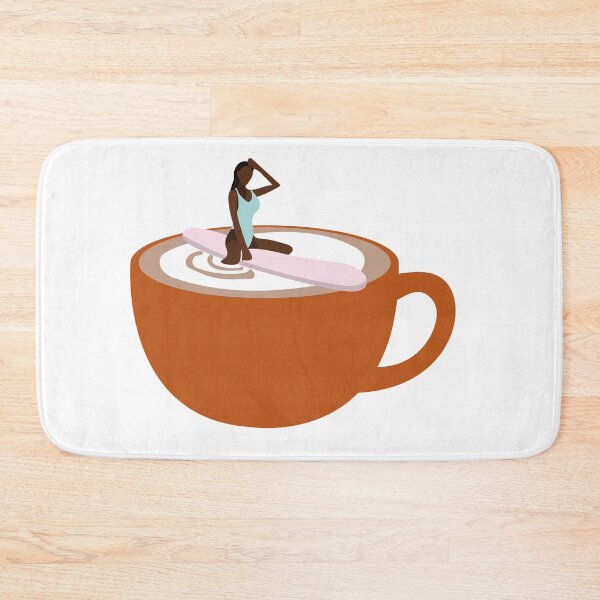 Item preview, Girl on sup in a cup of coffee designed and sold by Adluska.
