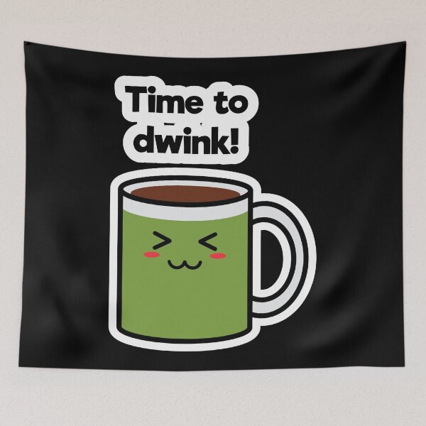 Item preview, Time to Drink | Coffee | Charging | High Battery | Cute Kawaii | Black designed and sold by Wintre2.