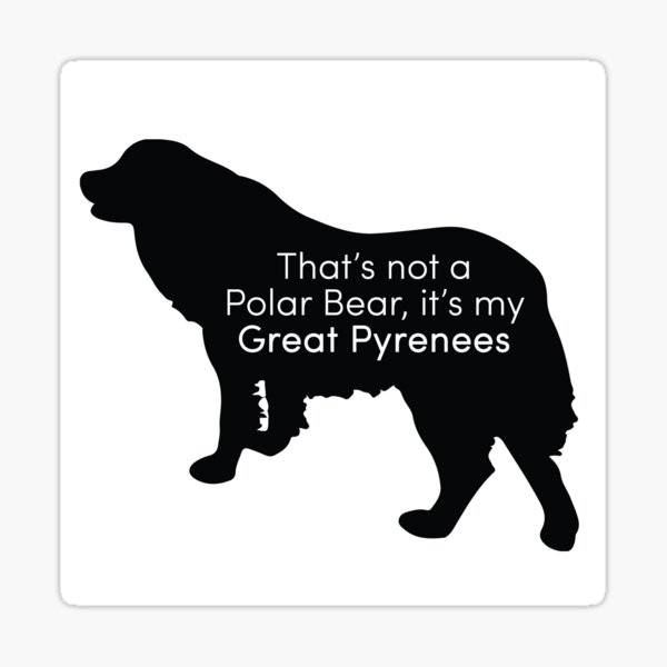 Emotional Support Coworker Great Pyrenees Dog Sticker – My Store