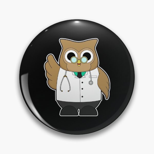 Item preview, Owl as Doctor with Stetoscope designed and sold by Snabdesign84.
