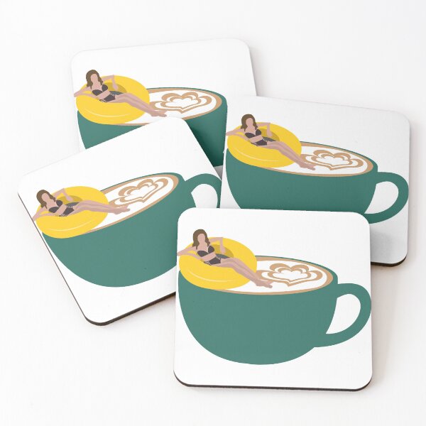 Item preview, Girl on sup in a cup of coffee designed and sold by Adluska.