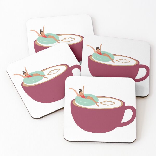 Item preview, Girl on sup in a cup of coffee designed and sold by Adluska.
