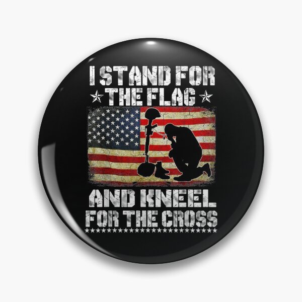 Item preview, I Stand For The Flag And Kneel For The Cross Us Flag Gift  designed and sold by mchargue12.