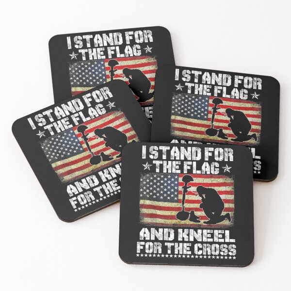Item preview, I Stand For The Flag And Kneel For The Cross Us Flag Gift  designed and sold by mchargue12.